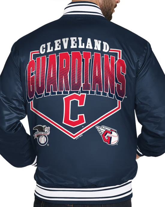 Cleveland Guardians Home Plate Printed Graphic Jacket