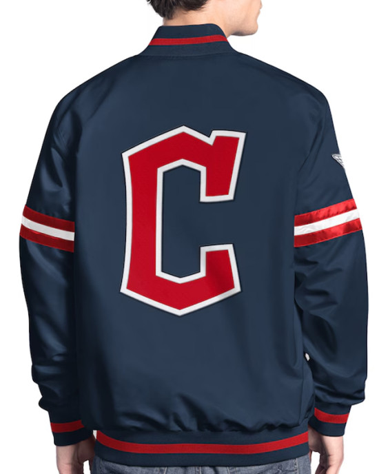 Cleveland Guardians Varsity Scout Satin Jacket Cleveland Guardians Varsity Scout Satin Jacket