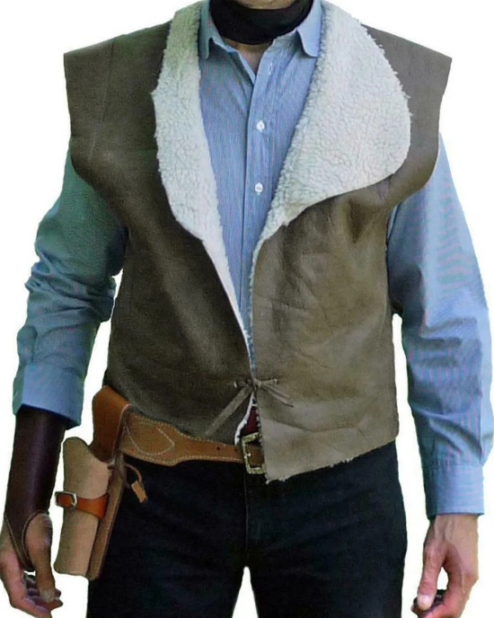 Clint Eastwood Spaghetti Western Leather Vest Clint Eastwood Spaghetti Western Leather Vest
