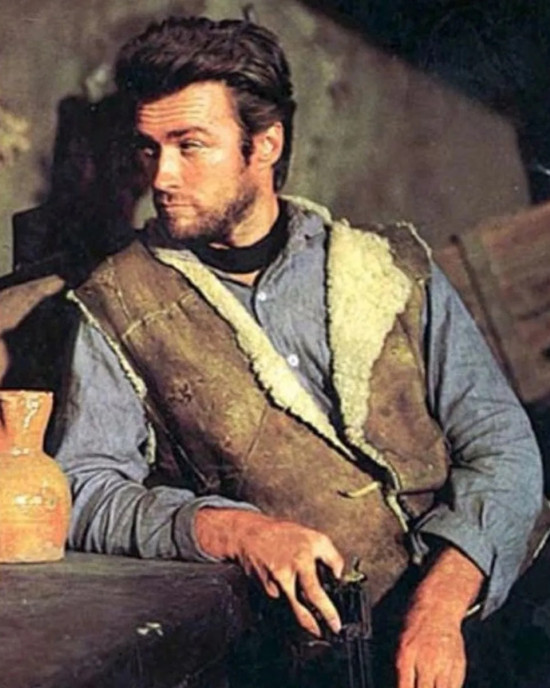 Clint Eastwood Spaghetti Western Leather Vest Clint Eastwood Spaghetti Western Leather Vest