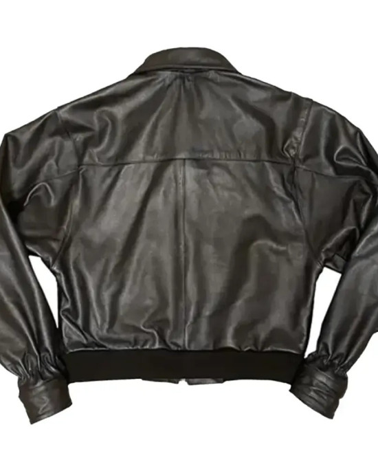 Clints Black Real Leather Jacket