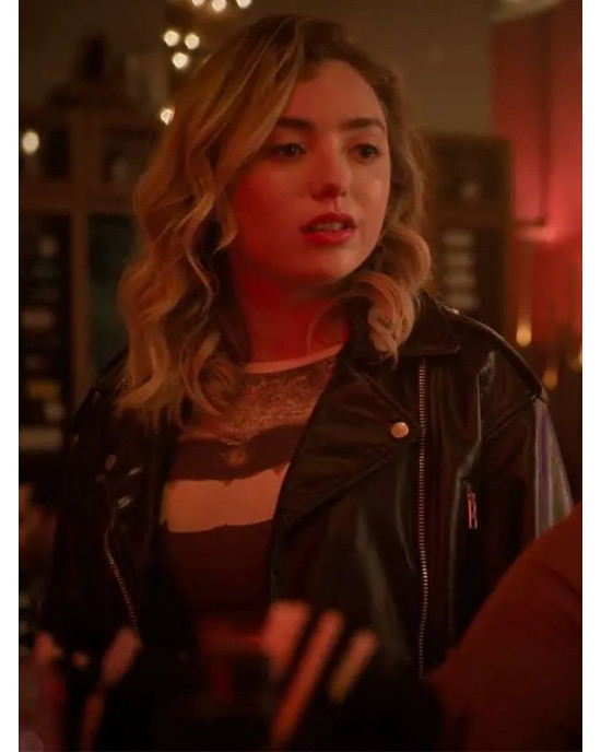 Cobra Kai S06 Peyton List Leather Jacket Cobra Kai S06 Peyton List Leather Jacket
