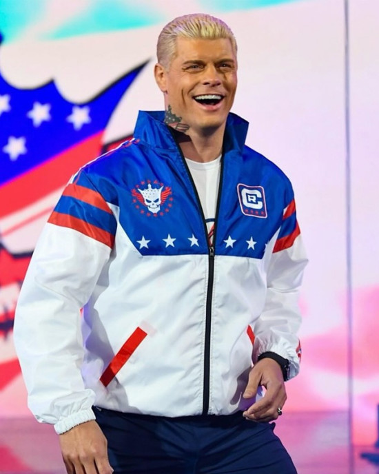 Cody Rhodes Stars & Stripes Nightmare Windbreaker Jacket