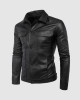 Collared Leather Jacket Collared Leather Jacket