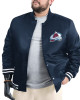 Colorado Avalanche Adaptive Bold Logo Varsity Satin Jacket