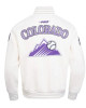 Colorado Rockies Eggshell/Black Game Day Jacket with Current Logo Colorado Rockies Eggshell/Black Game Day Jacket with Current Logo