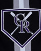 Colorado Rockies Eggshell/Black Game Day Jacket with Current Logo Colorado Rockies Eggshell/Black Game Day Jacket with Current Logo