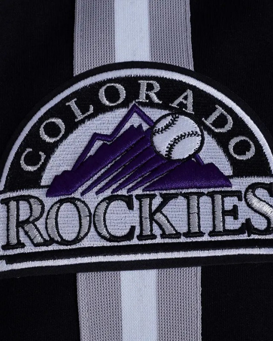 Colorado Rockies Eggshell/Black Game Day Jacket with Current Logo Colorado Rockies Eggshell/Black Game Day Jacket with Current Logo