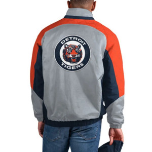 Cooperstown Detroit Tigers The Body Check Half-Zip Hooded Jacket