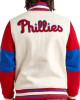 Cream Pro Standard Philadelphia Phillies Varsity Jacket Cream Pro Standard Philadelphia Phillies Varsity Jacket