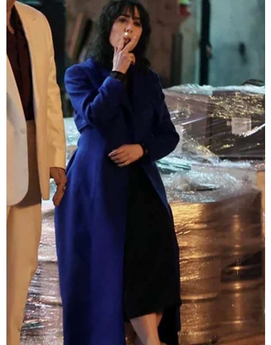 Cristin Milioti The Penguin Blue Trench Coat