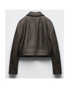Cropped Leather Jacket Love Is Blind Micah Lussier
