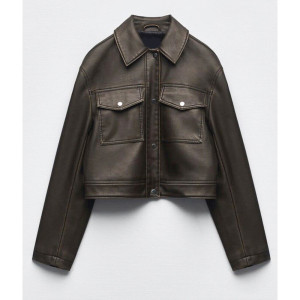 Cropped Leather Jacket Love Is Blind Micah Lussier