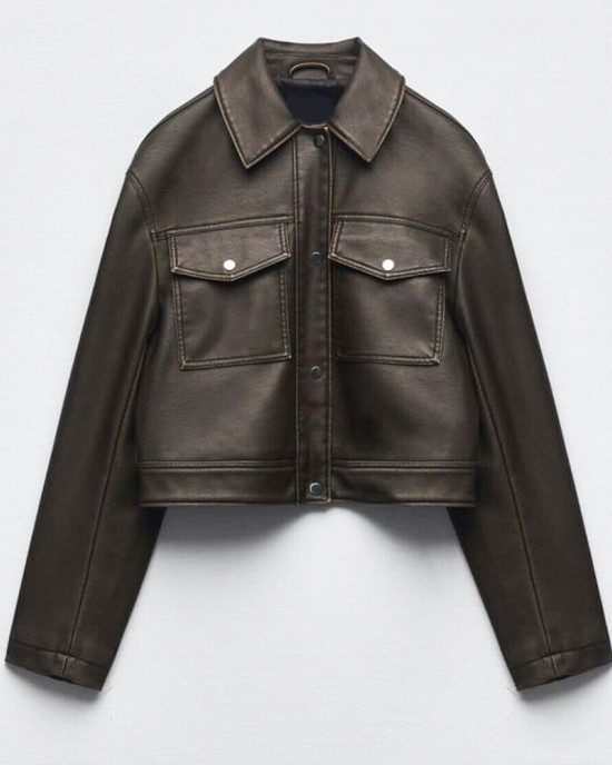 Cropped Leather Jacket Love Is Blind Micah Lussier