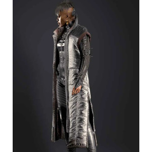 Cyberpunk 2077 Brigitte Silver Sleeveless Coat