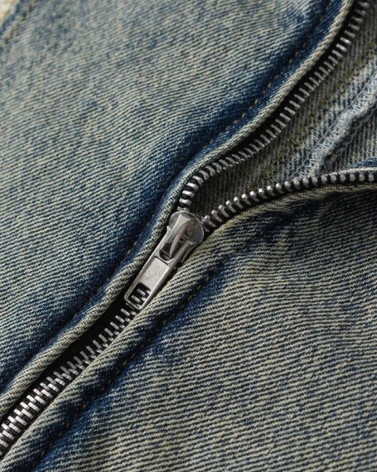 Cyberpunk Denim Zip-Up Jacket Cyberpunk Denim Zip-Up Jacket