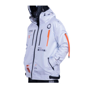 Cyberpunk White Waterproof Streetwear Jacket