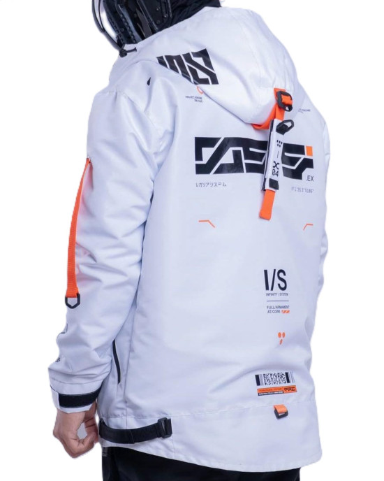 Cyberpunk White Waterproof Streetwear Jacket Cyberpunk White Waterproof Streetwear Jacket