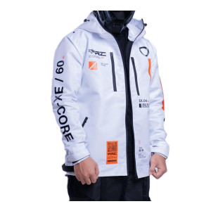 Cyberpunk White Waterproof Streetwear Jacket