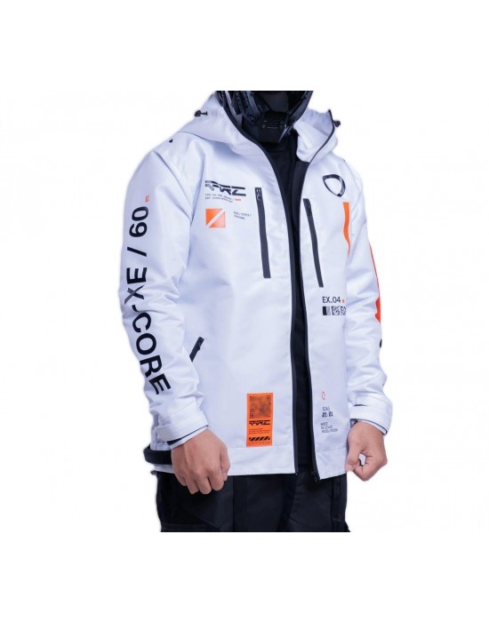 Cyberpunk White Waterproof Streetwear Jacket