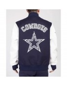 Dallas Cowboys Animal Patches Navy Varsity Jacket