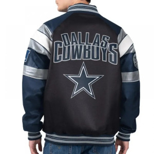 Dallas Cowboys G-III Faux Varsity Leather Jacket