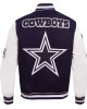 Dallas Cowboys Mashup Rib Varsity Wool and Leather Jacket Dallas Cowboys Mashup Rib Varsity Wool and Leather Jacket