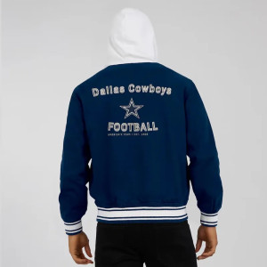Dallas Cowboys Navy Cotton Hooded Jacket