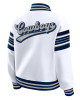 Dallas Cowboys Snap Front White Fleece Jacket