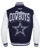 Dallas Cowboys Team Badge Classic Rib Varsity Jacket