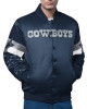 Dallas Cowboys Triple Option Varsity Satin Jacket