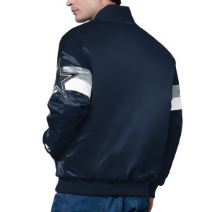 Dallas Cowboys Triple Option Varsity Satin Jacket