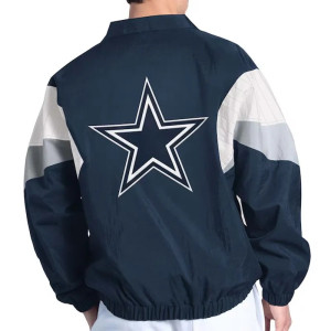 Dallas Cowboys Yard Line Navy Full-Zip Jacket