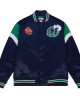 Dallas Mavericks Navy Heavyweight Satin Jacket