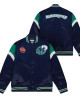 Dallas Mavericks Navy Heavyweight Satin Jacket