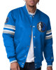 Dallas Mavericks Scout Blue Varsity Satin Jacket