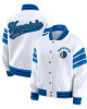 Dallas Mavericks Snap Front White Fleece Jacket