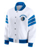 Dallas Mavericks Snap Front White Fleece Jacket