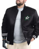 Dallas Stars Adaptive Bold Logo Varsity Satin Jacket