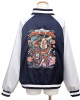 Dandadan Souvenir Navy and Silver Bomber Jacket