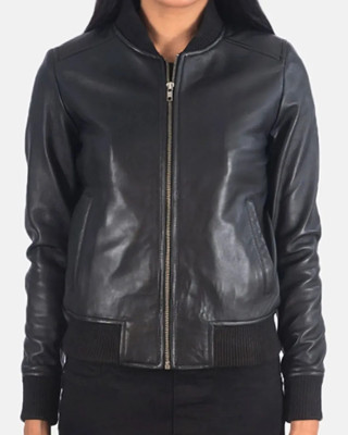 Danielle Rose Russell Legacies Bomber Leather Jacket