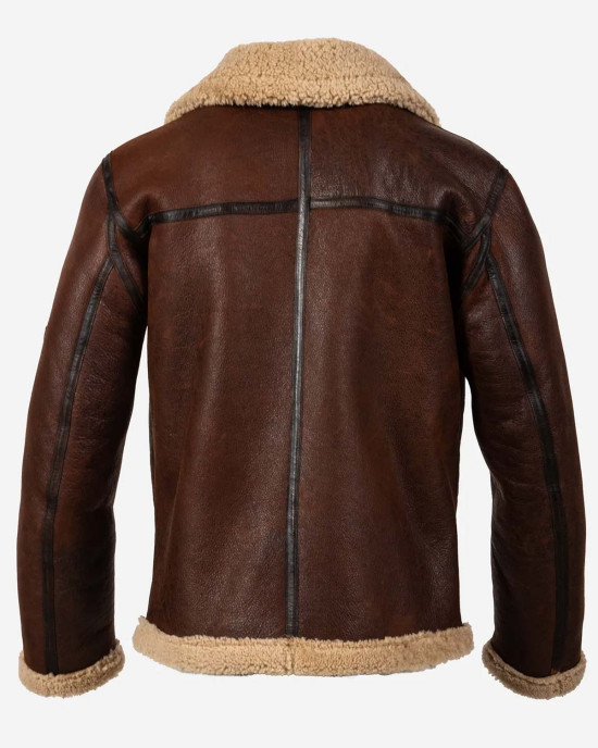 Dark Winds Zahn McClarnon Shearling Leather Jacket Dark Winds Zahn McClarnon Shearling Leather Jacket