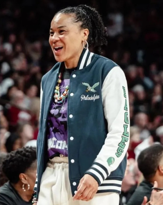 Dawn Staley Philadelphia Eagles Varsity Jacket Dawn Staley Philadelphia Eagles Varsity Jacket