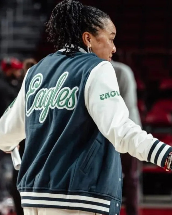 Dawn Staley Philadelphia Eagles Varsity Jacket Dawn Staley Philadelphia Eagles Varsity Jacket