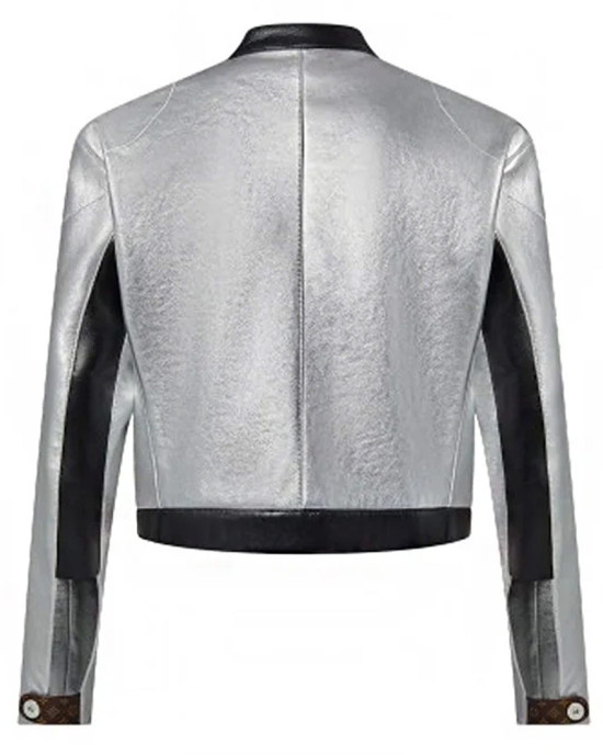 Dawn Staley Silver Leather Jacket