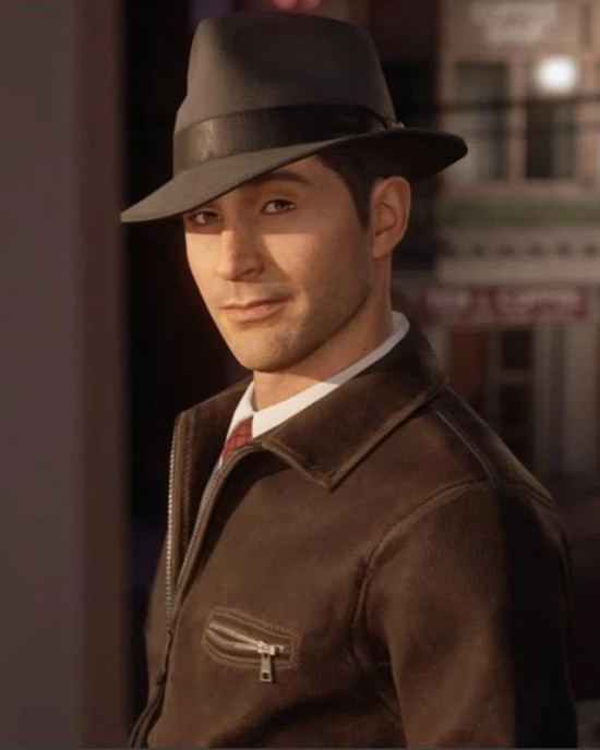 Definitive Edition Mafia Tommy Angelo Bomber Brown Leather Jacket