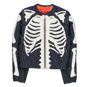 Denim Bone Skeleton Kapital Jacket