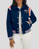 Denver Broncos Lightweight Navy Varsity Satin Jacket