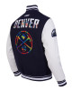 Denver Nuggets 2024/25 City Edition Chenille Navy Varsity Jacket