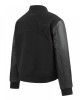 Denver Nuggets Triple Black Varsity Wool and Leather Jacket